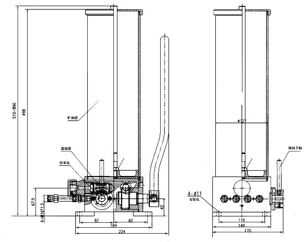 SGZ-4/8F型手動潤滑泵